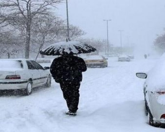 بارش باران و برف در ۹ استان