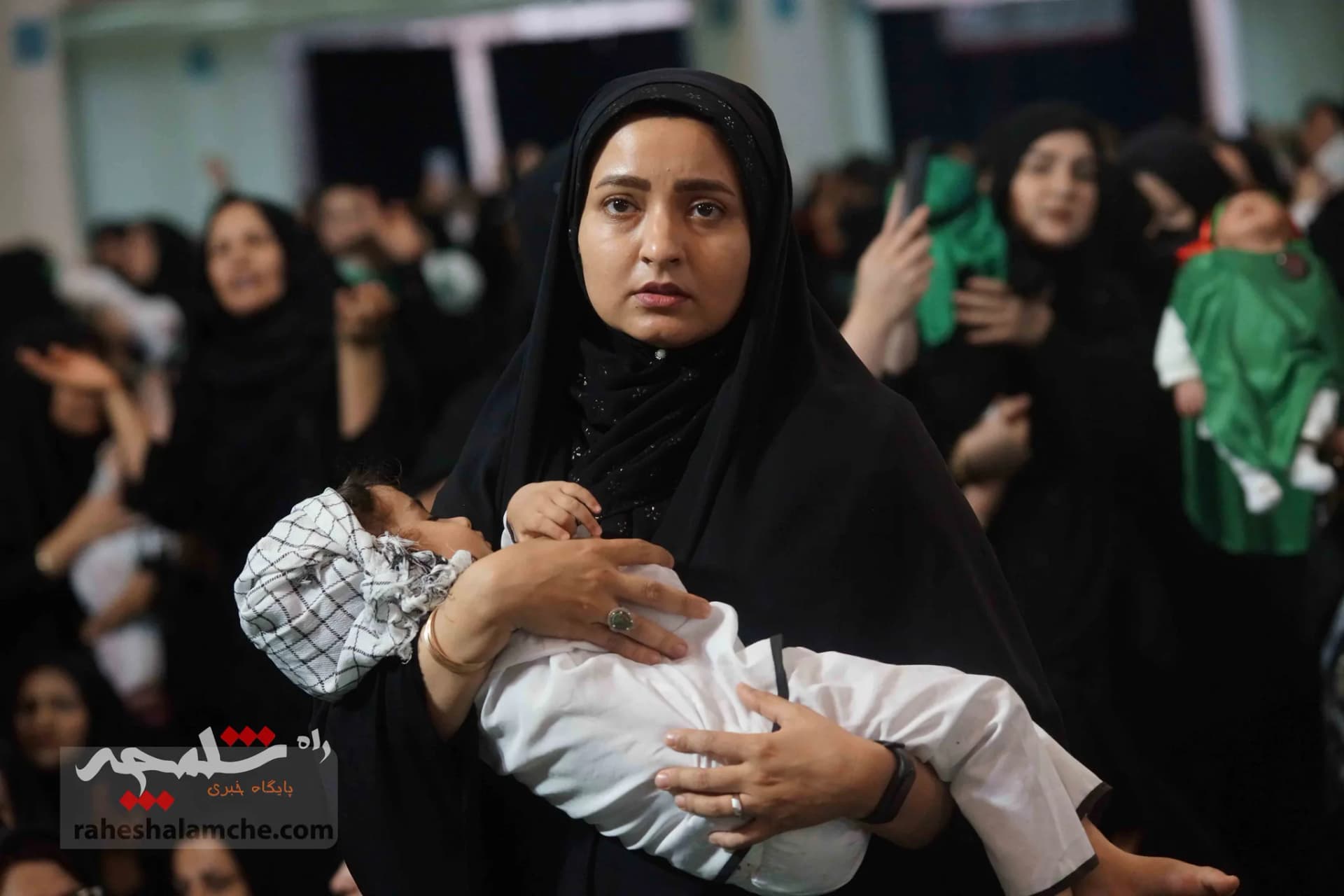 اجتماع بزرگ شیرخوارگان حسینی به یاد کودکان غزه + تصاویر — تصویر 28
