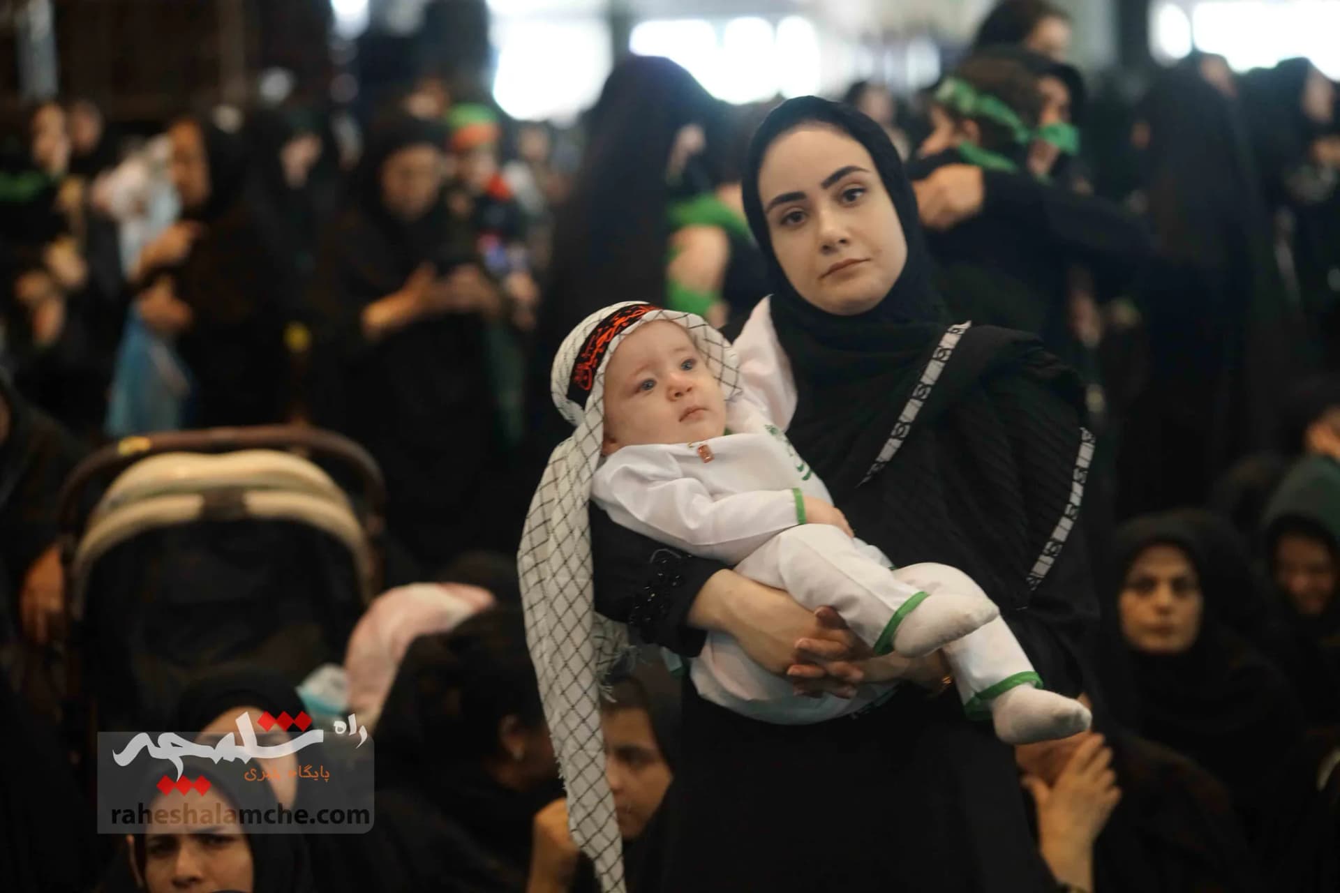 اجتماع بزرگ شیرخوارگان حسینی به یاد کودکان غزه + تصاویر — تصویر 13