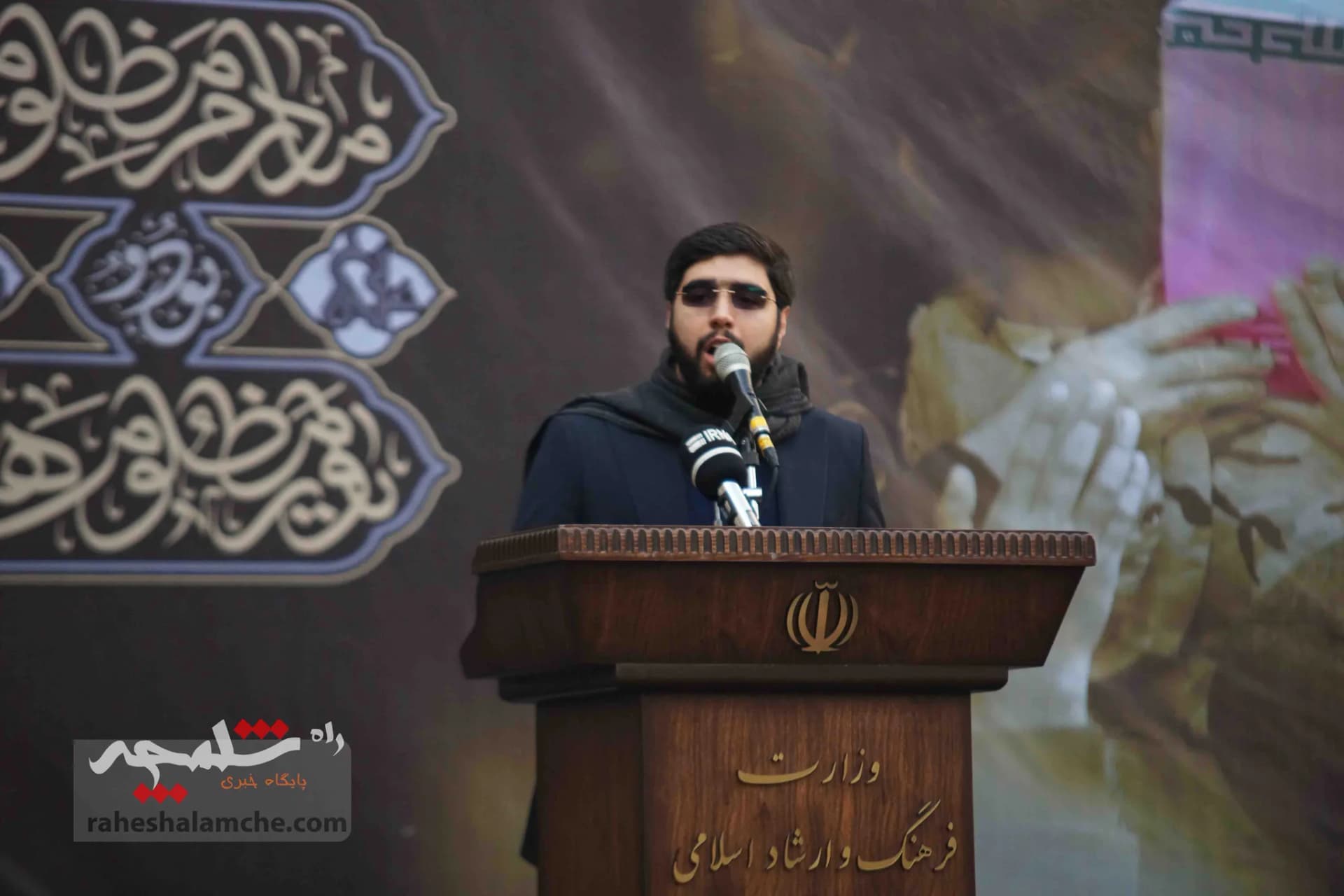 گزارش تصویری تشییع و خاکسپاری شهید گمنام در وزارت فرهنگ و ارشاد اسلامی — تصویر 44
