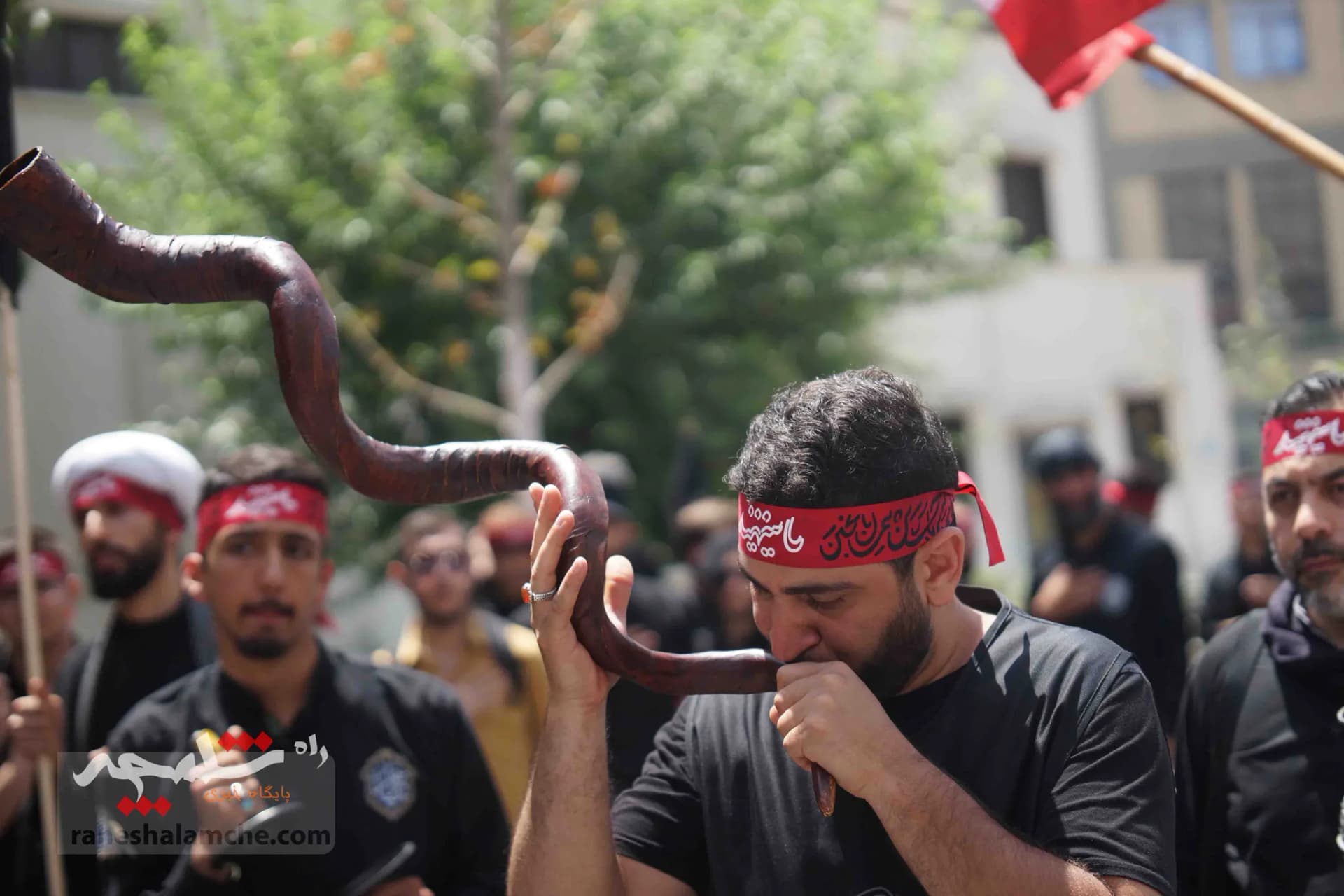 عزاداری هیئت دانشجویی انصار القائم (عج) در ظهر عاشورای حسینی(ع) +تصاویر — تصویر 42