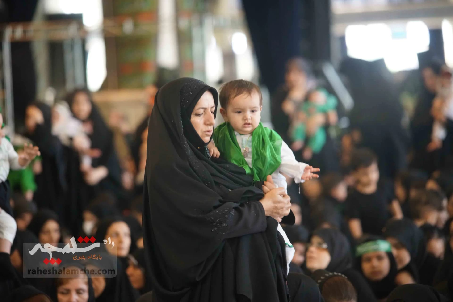 اجتماع بزرگ شیرخوارگان حسینی به یاد کودکان غزه + تصاویر — تصویر 5