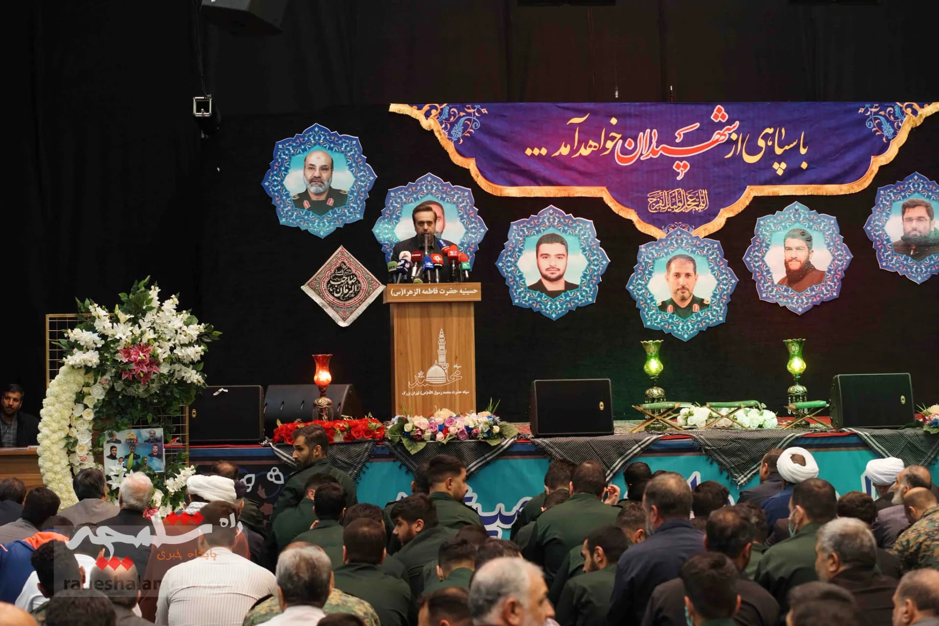 مراسم یادبود شهدای کنسولگری ایران در دمشق +تصاویر — تصویر 33