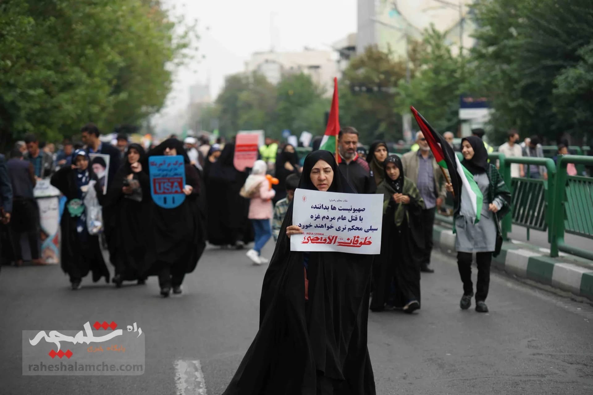 خروش ایرانیان نمازگزار در حمایت از ملت مظلوم فلسطین +تصاویر — تصویر 32