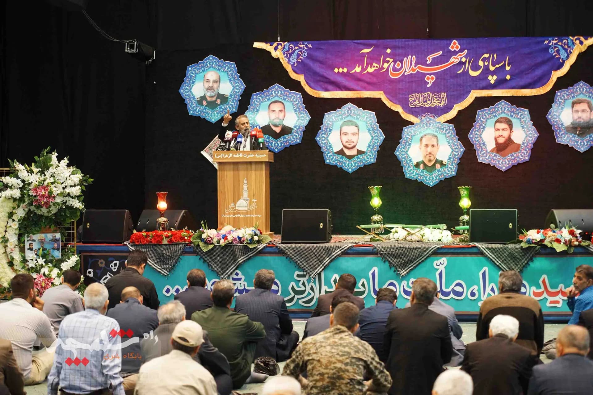مراسم یادبود شهدای کنسولگری ایران در دمشق +تصاویر — تصویر 73