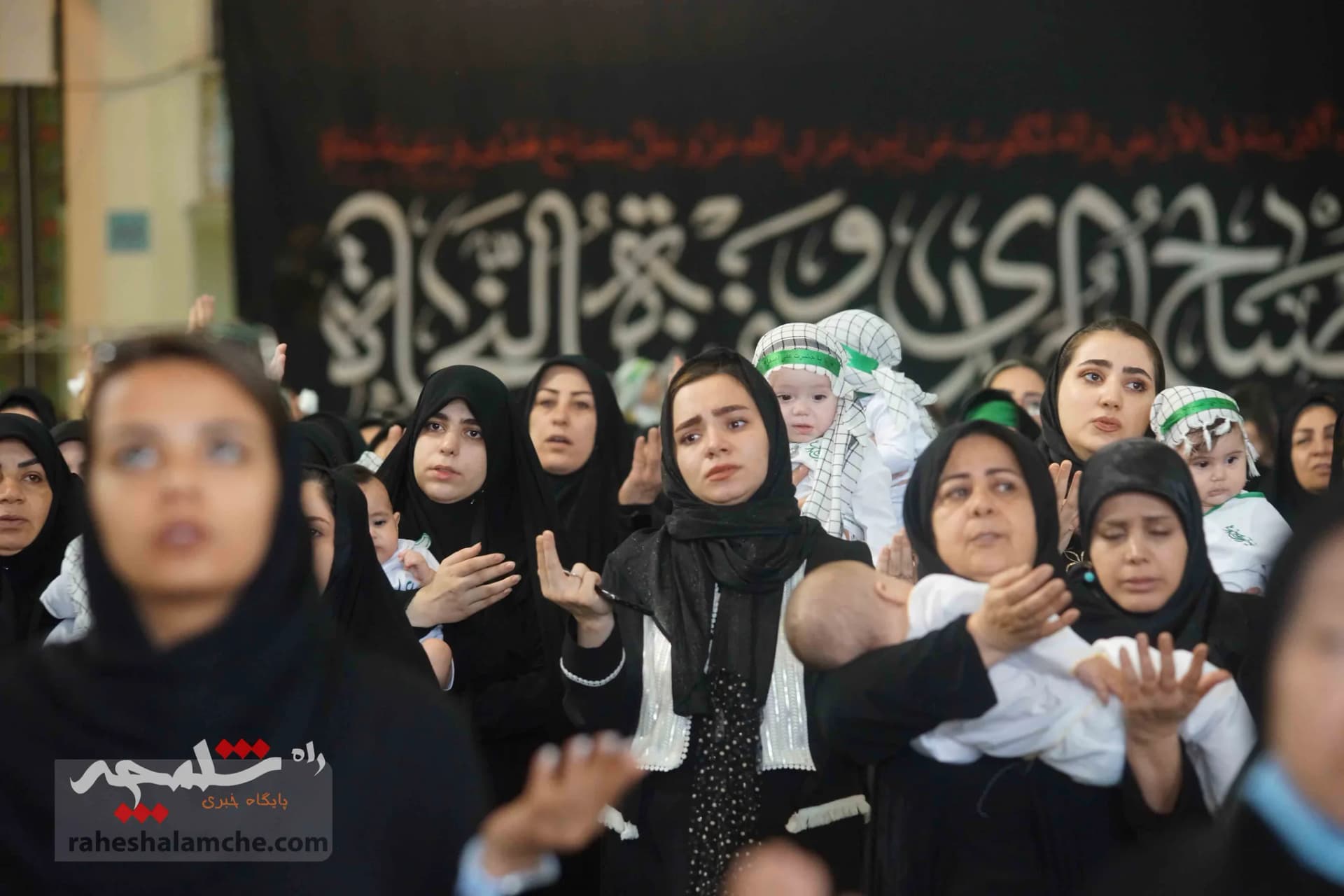اجتماع بزرگ شیرخوارگان حسینی به یاد کودکان غزه + تصاویر — تصویر 53