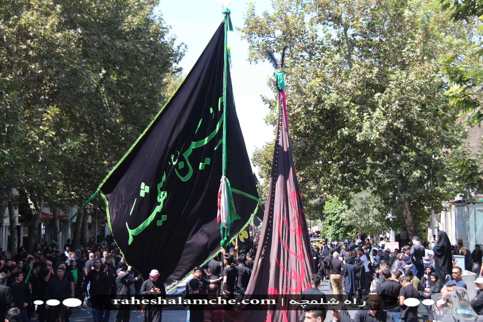 بزرگ ترین کاروان علامت کشی و دسته عزاداری بنیاسد در تهران/ تصاویر — تصویر 17