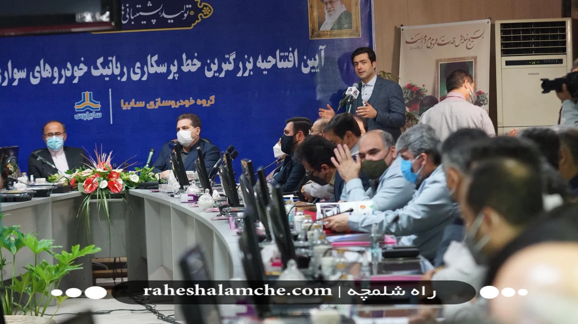 افتتاح بزرگترین خط پرس رباتیک بدنه خودرو کشور با حضور عضو هیئت رئیسه مجلس +تصاویر — تصویر 13