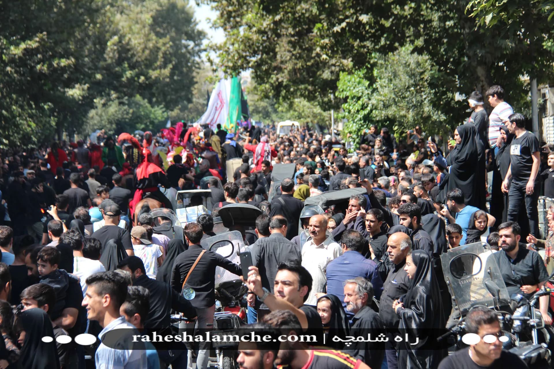 بزرگ ترین کاروان علامت کشی و دسته عزاداری بنیاسد در تهران/ تصاویر — تصویر 15