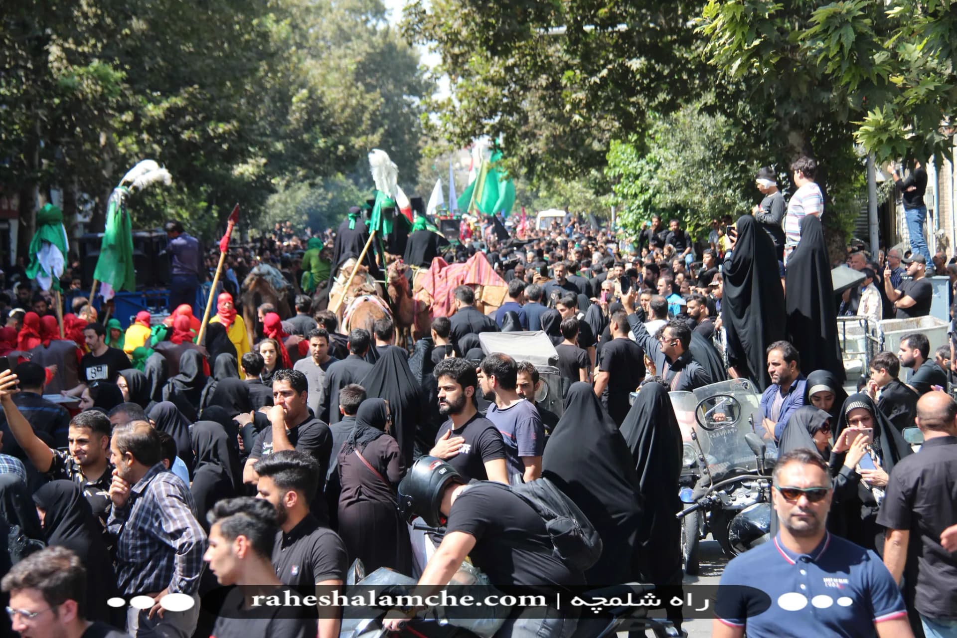 بزرگ ترین کاروان علامت کشی و دسته عزاداری بنیاسد در تهران/ تصاویر — تصویر 41
