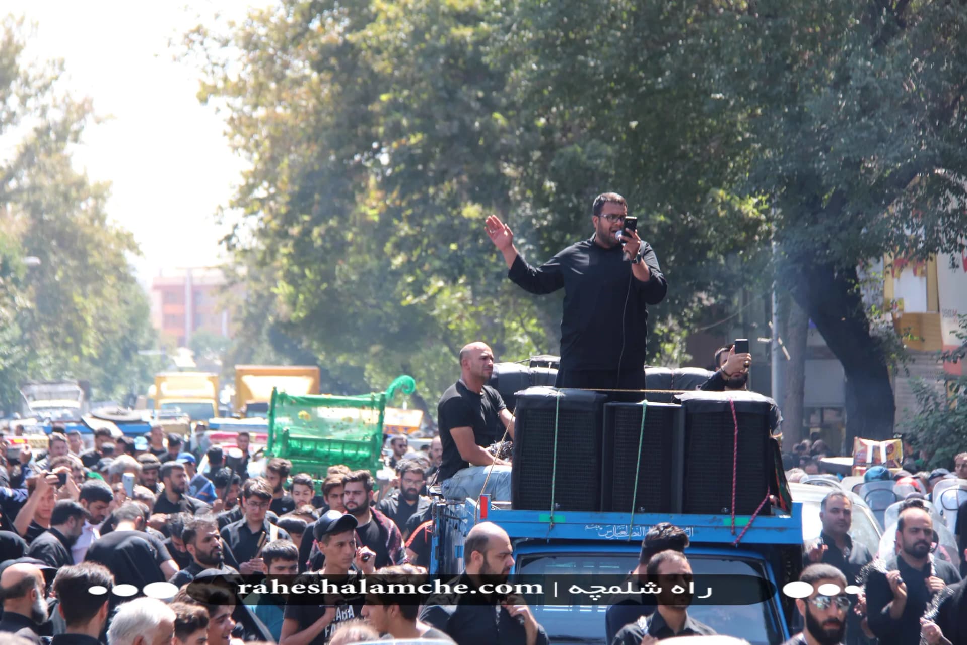 بزرگ ترین کاروان علامت کشی و دسته عزاداری بنیاسد در تهران/ تصاویر — تصویر 39