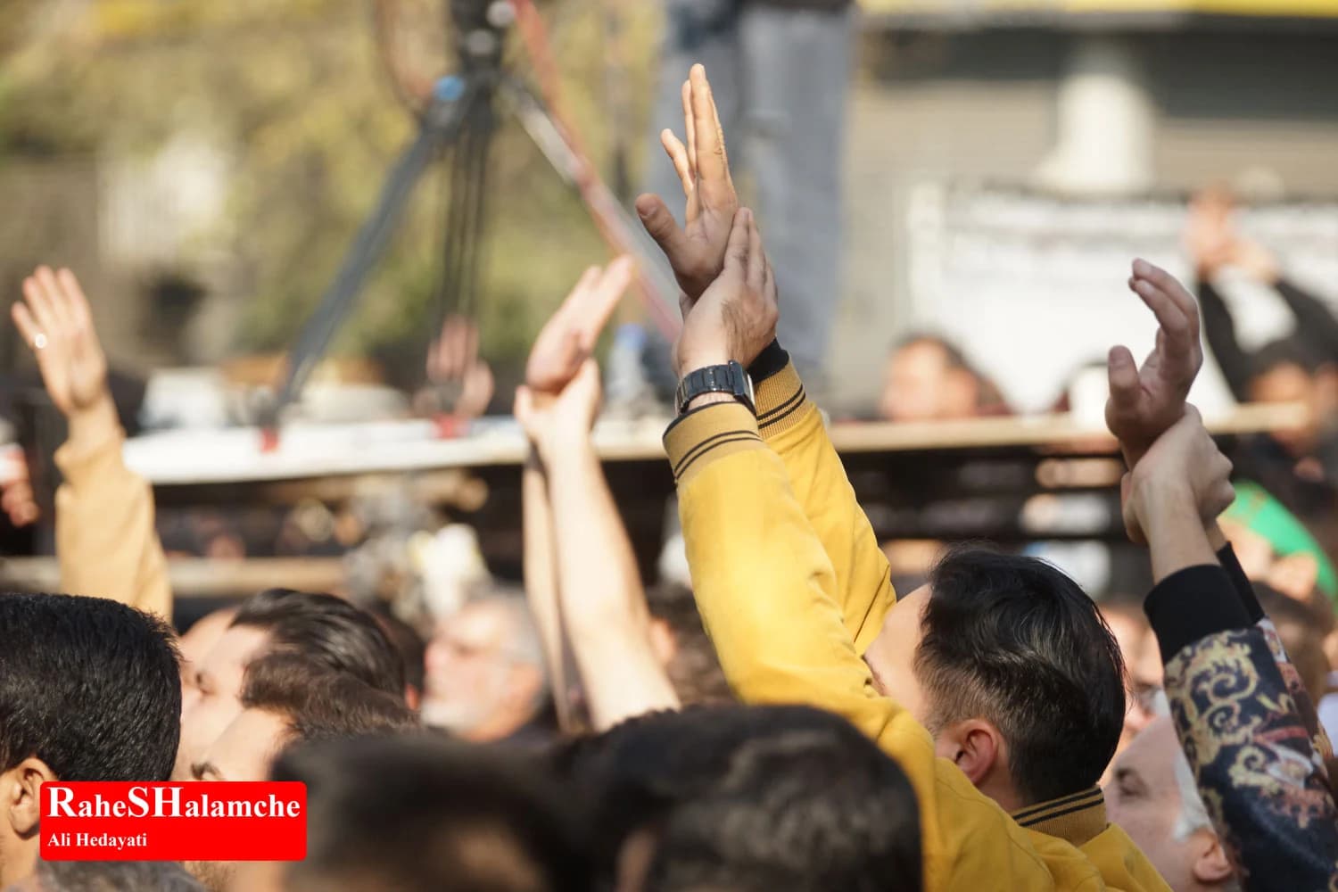مراسم عزاداری فاطمیون در میدان فاطمی تهران +تصاویر — تصویر 26