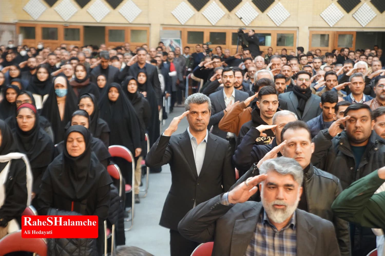 مراسم تجدید میثاق جامعه ورزش با شهدای انقلاب +تصاویر — تصویر 10