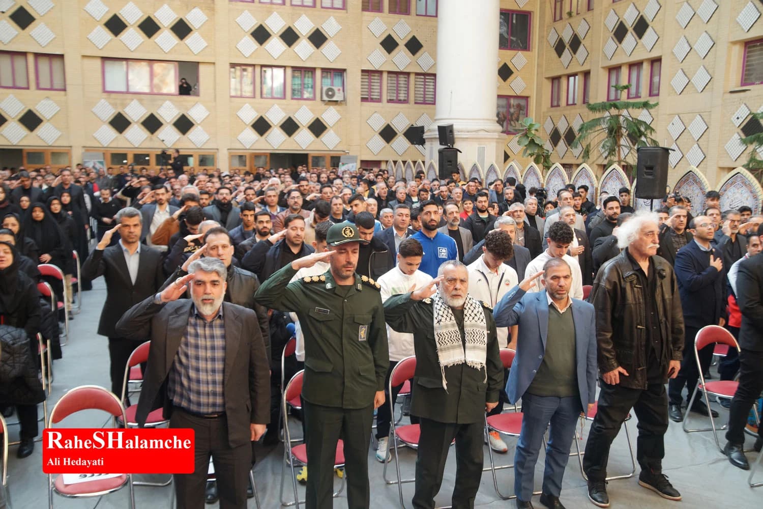 مراسم تجدید میثاق جامعه ورزش با شهدای انقلاب +تصاویر — تصویر 9