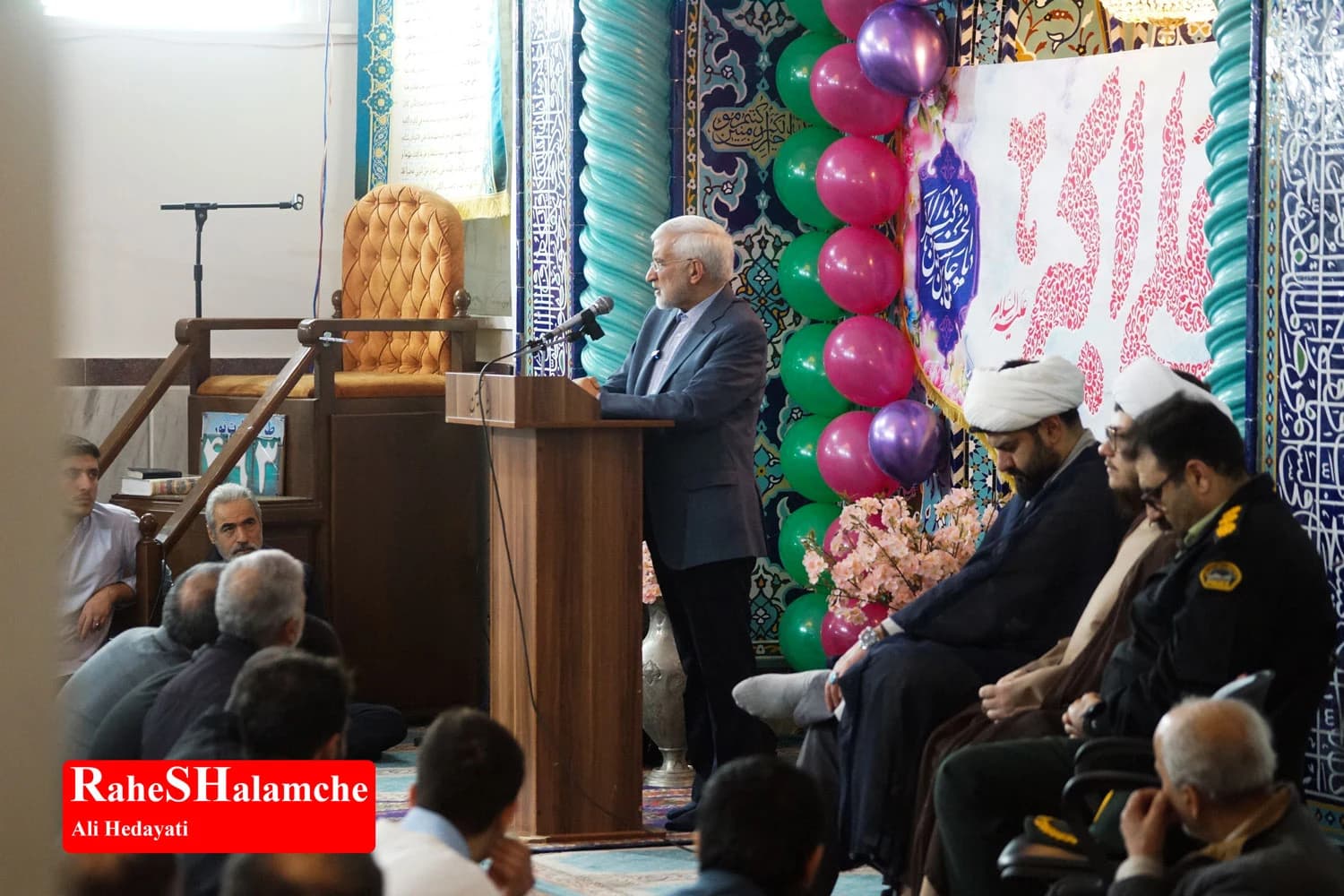 حضور سعید جلیلی در مسجد حضرت ولیعصر(عج) نارمک +تصاویر — تصویر 33