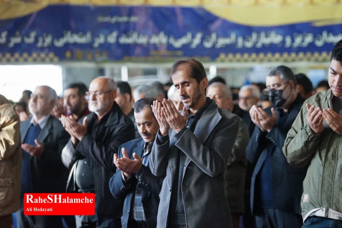 برگزاری اقامه نماز عید فطر و تشییع شهید در بابل +تصاویر — تصویر 17