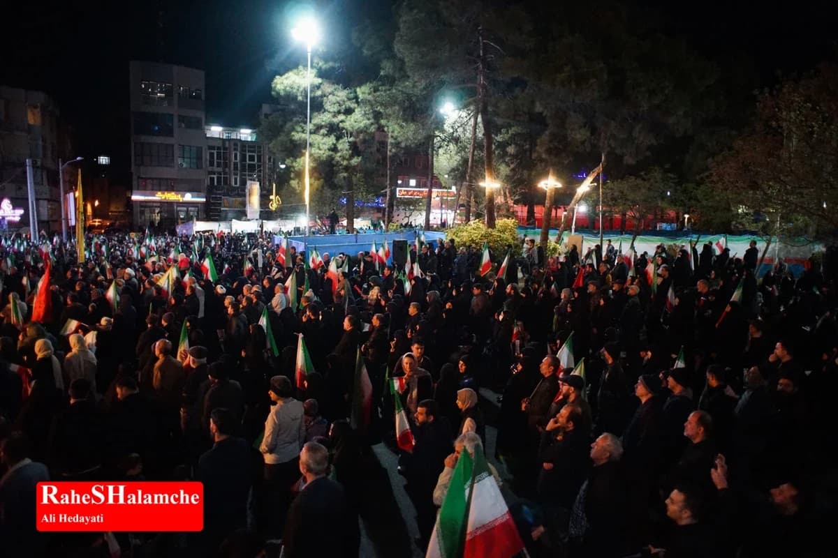 اجتماع سیوهفتمین شب مردم نارمک تهران در میدان هفتحوض +تصاویر — تصویر 20