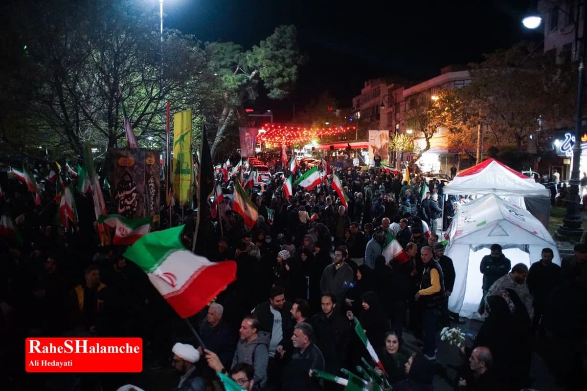 اجتماع سیوهفتمین شب مردم نارمک تهران در میدان هفتحوض +تصاویر — تصویر 27