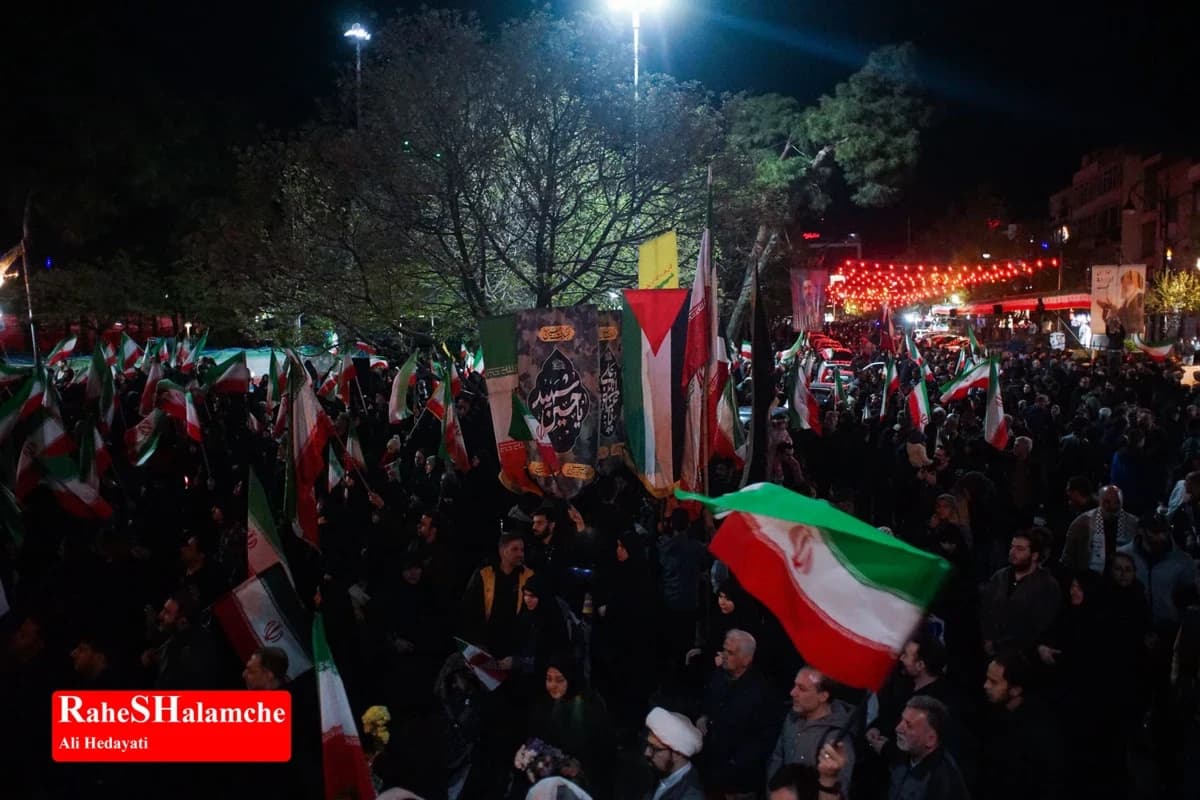 اجتماع سیوهفتمین شب مردم نارمک تهران در میدان هفتحوض +تصاویر — تصویر 28