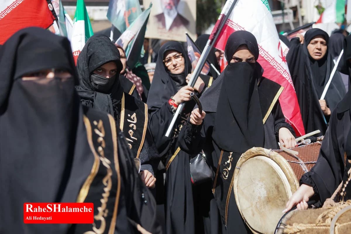 تهران عزادار اربعین «امام شهید» +تصاویر — تصویر 23