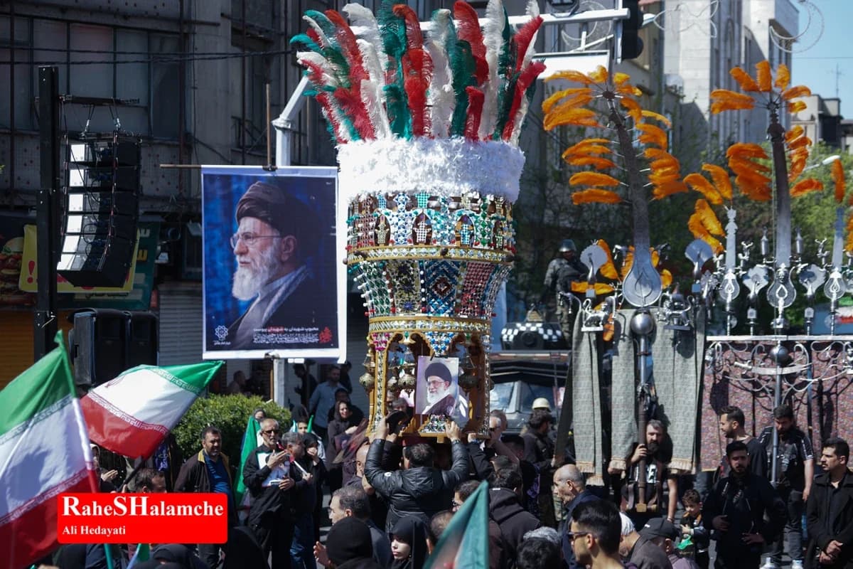 تهران عزادار اربعین «امام شهید» +تصاویر — تصویر 37