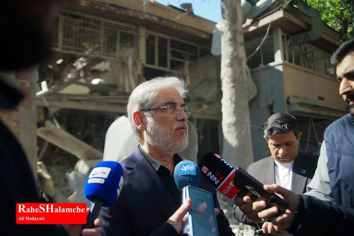 گزارش تصویری از آثار حملات موشکی در دانشگاه شریف و منازل مسکونی — تصویر 12