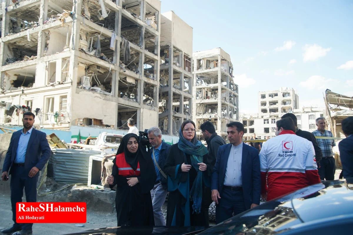 گزارش تصویری از آثار حملات موشکی در دانشگاه شریف و منازل مسکونی — تصویر 21