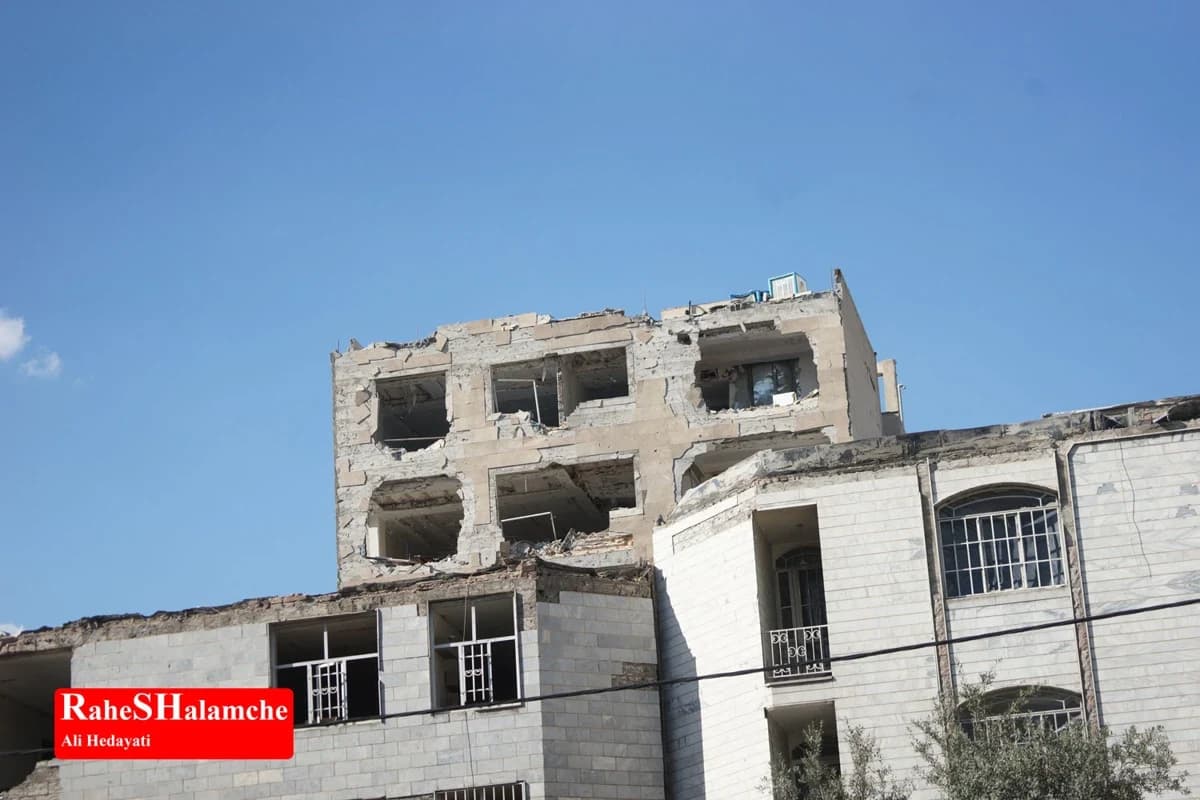 گزارش تصویری از آثار حملات موشکی در دانشگاه شریف و منازل مسکونی — تصویر 55