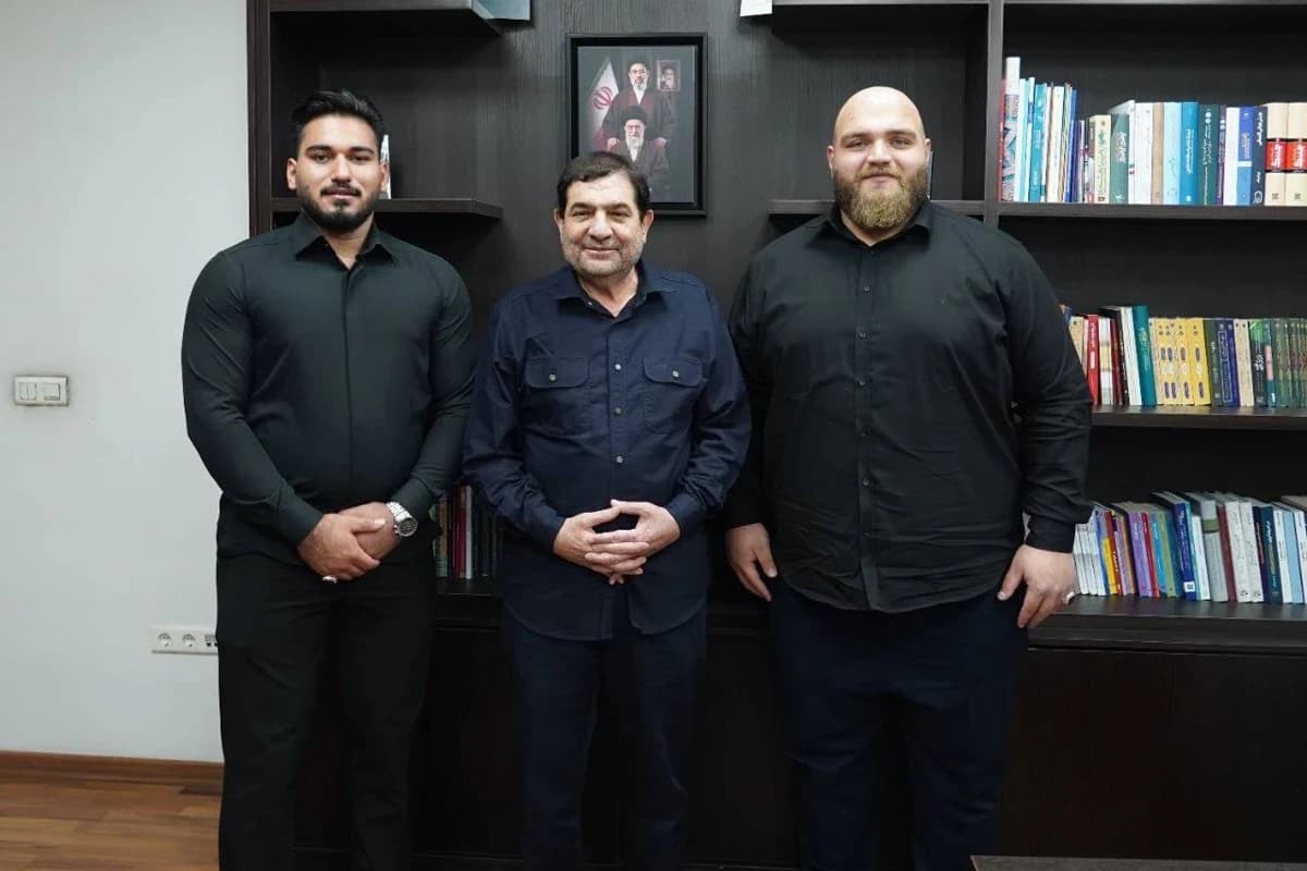 دیدار قهرمانان وزنه برداری با مخبر +تصاویر — تصویر 1