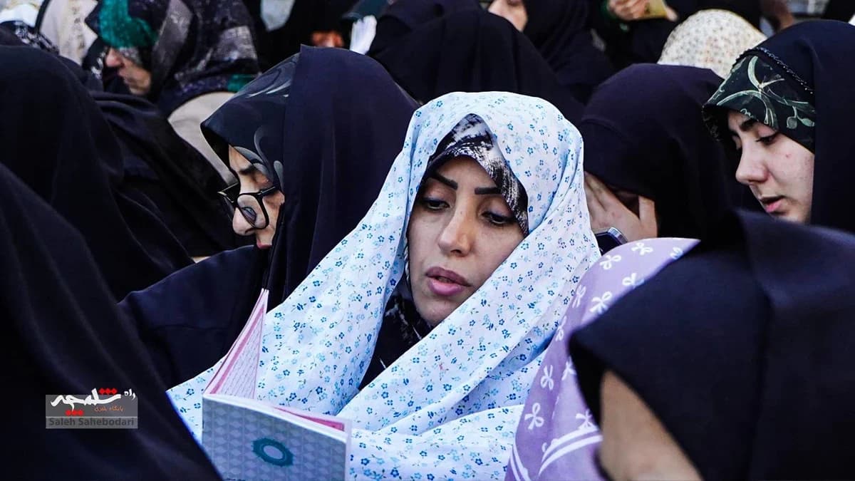 طنین دعای عرفه در حرم شاه عبدالعظیم حسنی(ع) +تصاویر — تصویر 26