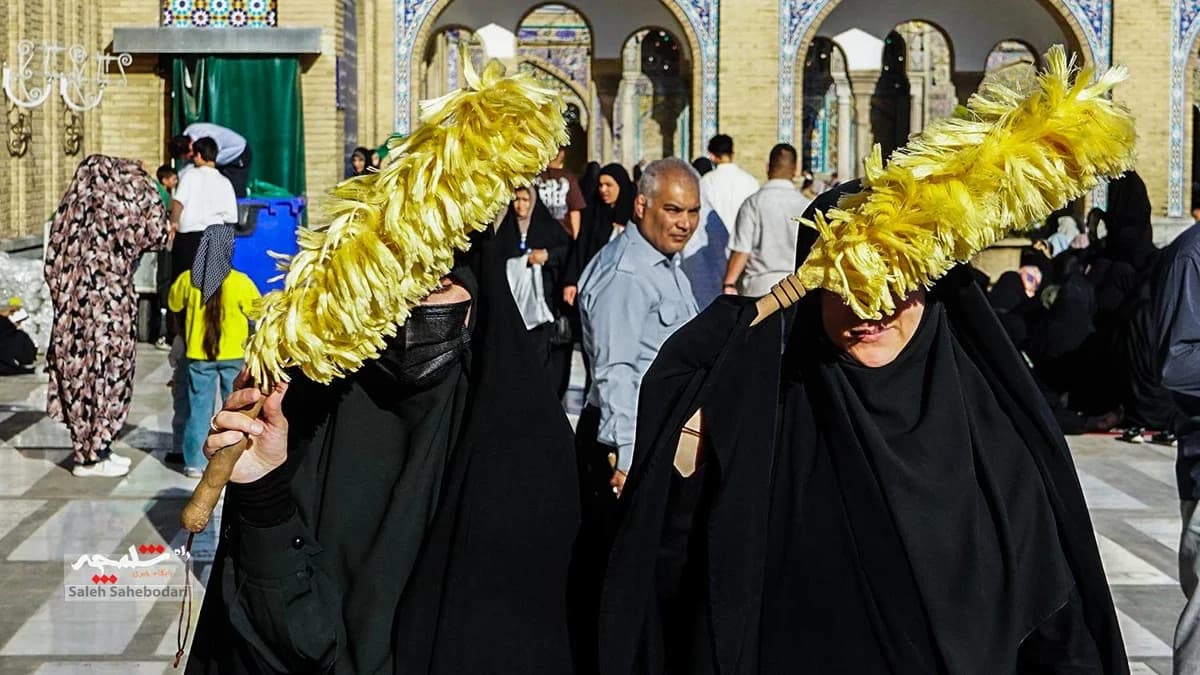 طنین دعای عرفه در حرم شاه عبدالعظیم حسنی(ع) +تصاویر — تصویر 27