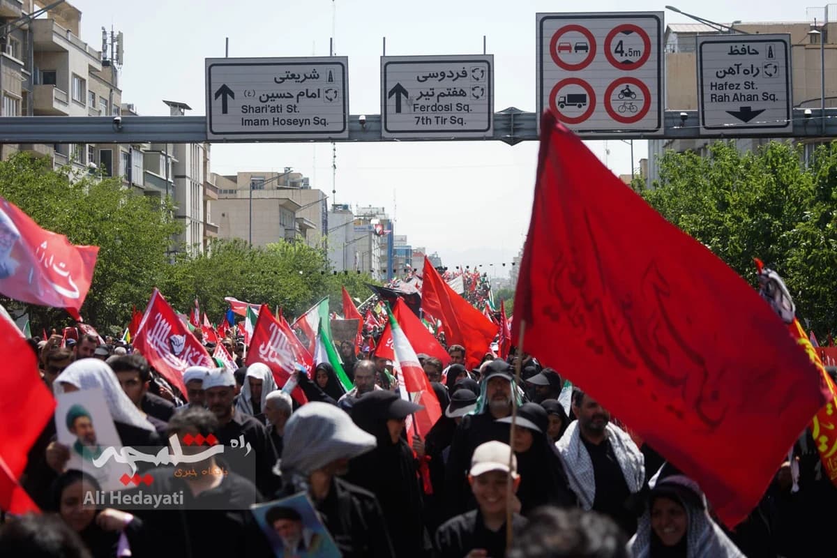بزرگترین تشییع تاریخی جهانی در تهران +تصاویر — تصویر 52