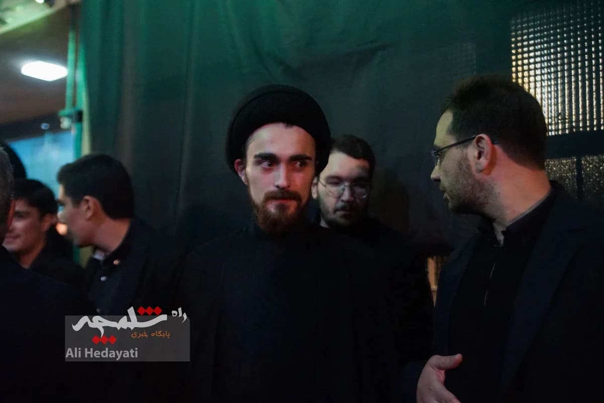چه کسانی در مراسم ختم مادر همسر سیدحسن خمینی حضور داشتند؟ +تصاویر — تصویر 1