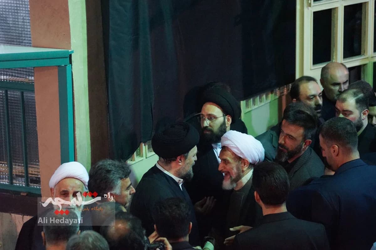 چه کسانی در مراسم ختم مادر همسر سیدحسن خمینی حضور داشتند؟ +تصاویر — تصویر 17