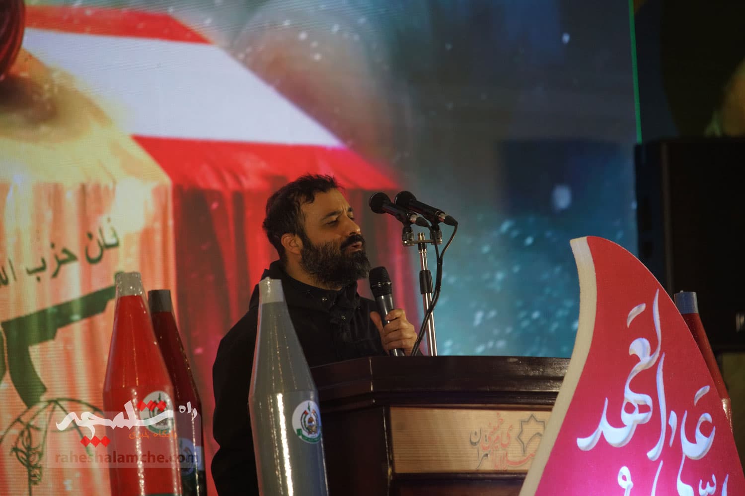 مراسم گرامیداشت شهید سیدحسن نصرالله در مصلی تهران برگزار شد +تصاویر — تصویر 91