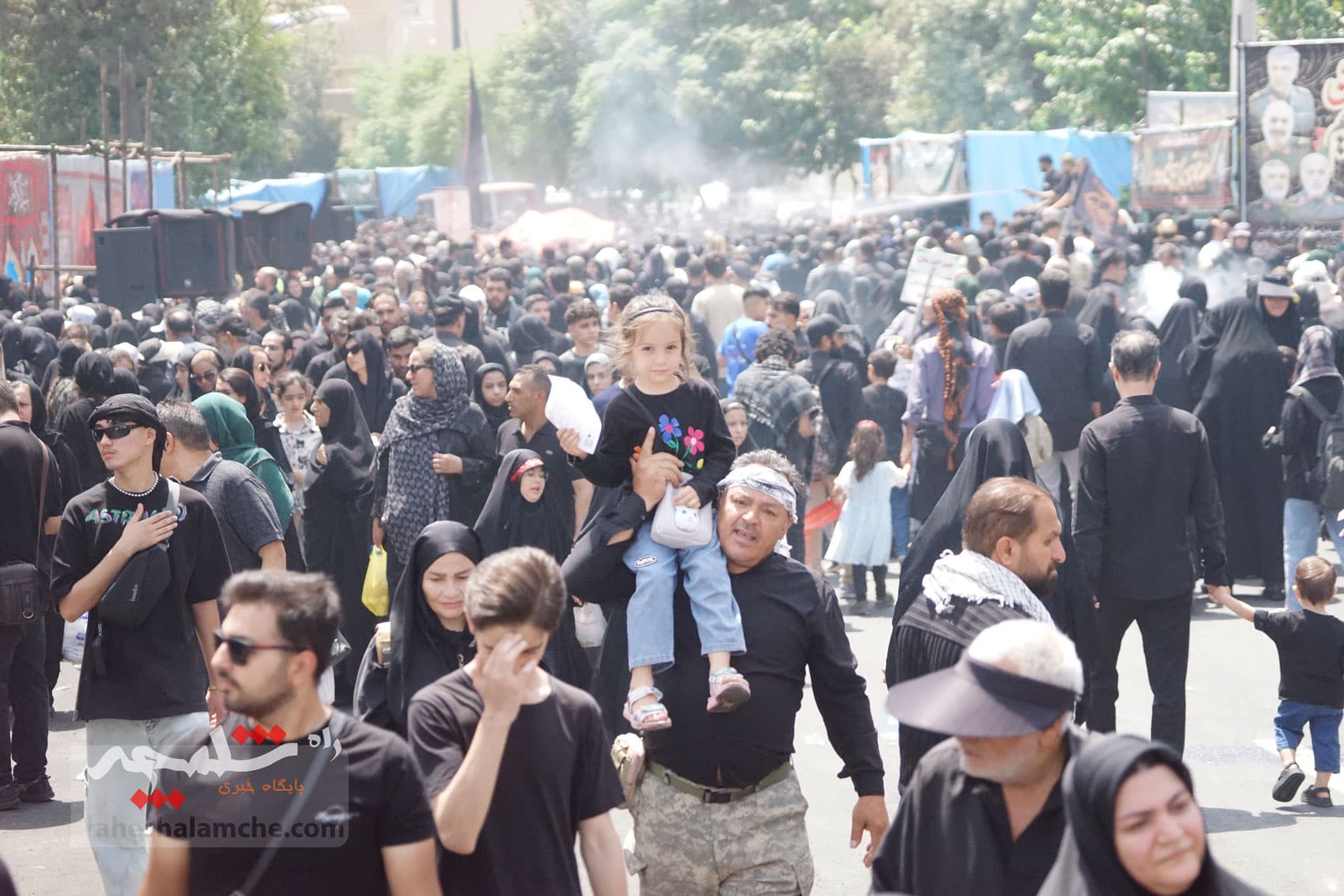 جاماندگان پیاده اربعین حسینی در تهران +تصاویر — تصویر 52