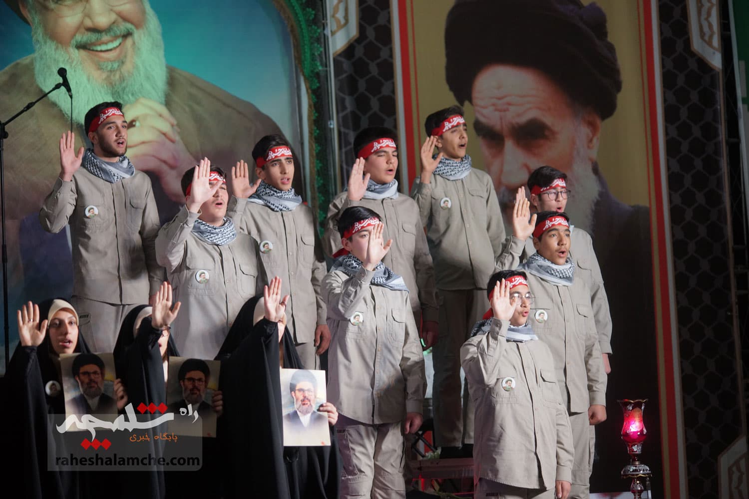 مراسم گرامیداشت شهید سیدحسن نصرالله در مصلی تهران برگزار شد +تصاویر — تصویر 85