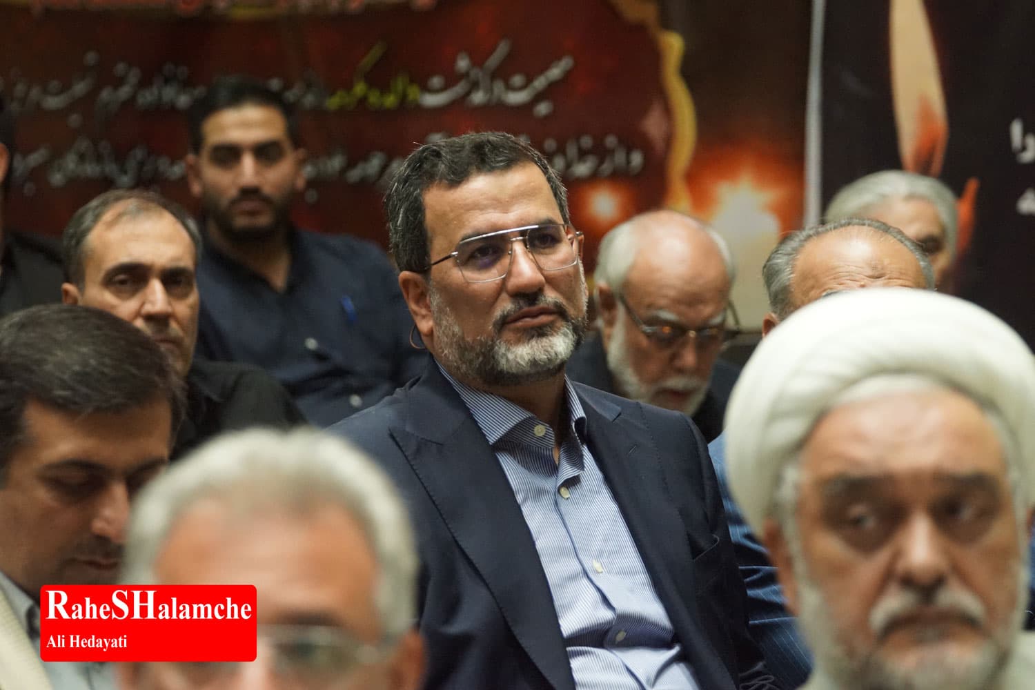 چه کسانی در مراسم ترحیم مادر حداد عادل بودند؟ +تصاویر — تصویر 80