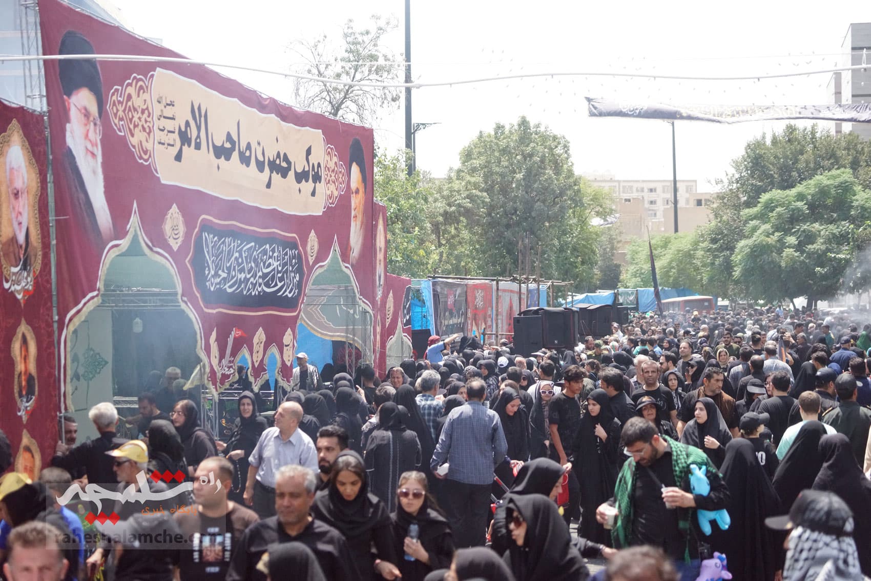 جاماندگان پیاده اربعین حسینی در تهران +تصاویر — تصویر 54