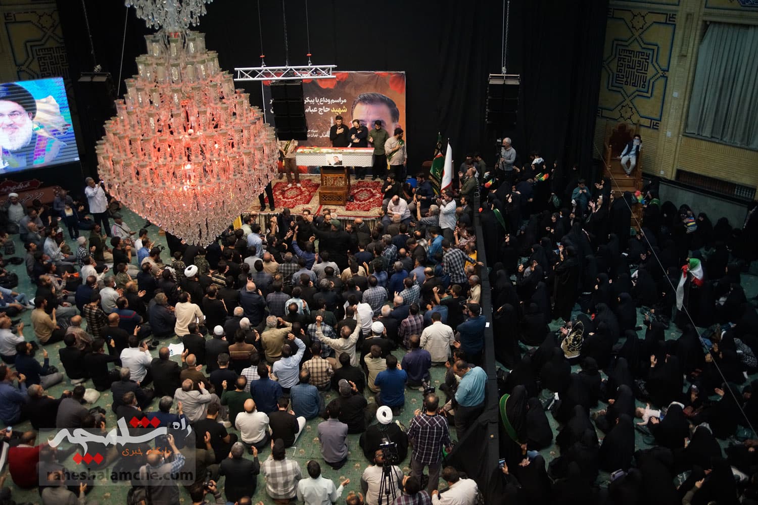 وداع باشکوه با پیکر مطهر شهید راه قدس +تصاویر — تصویر 44