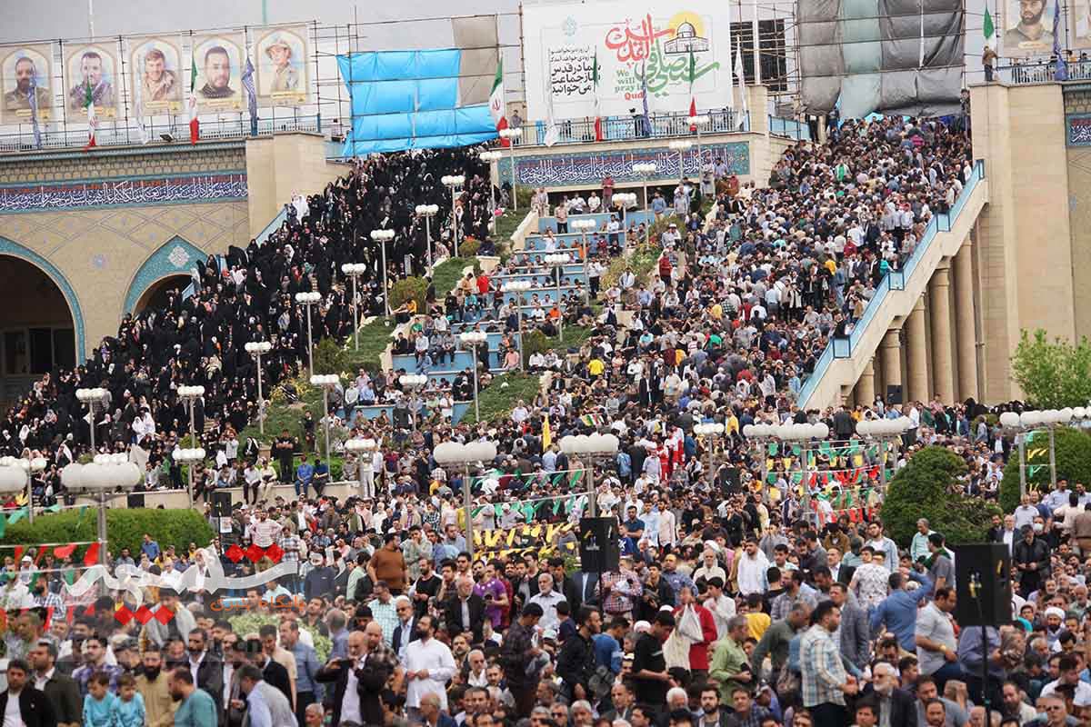 گزارش تصویری نماز عید فطر در مصلی امام خمینی(ره) تهران(2) — تصویر 37
