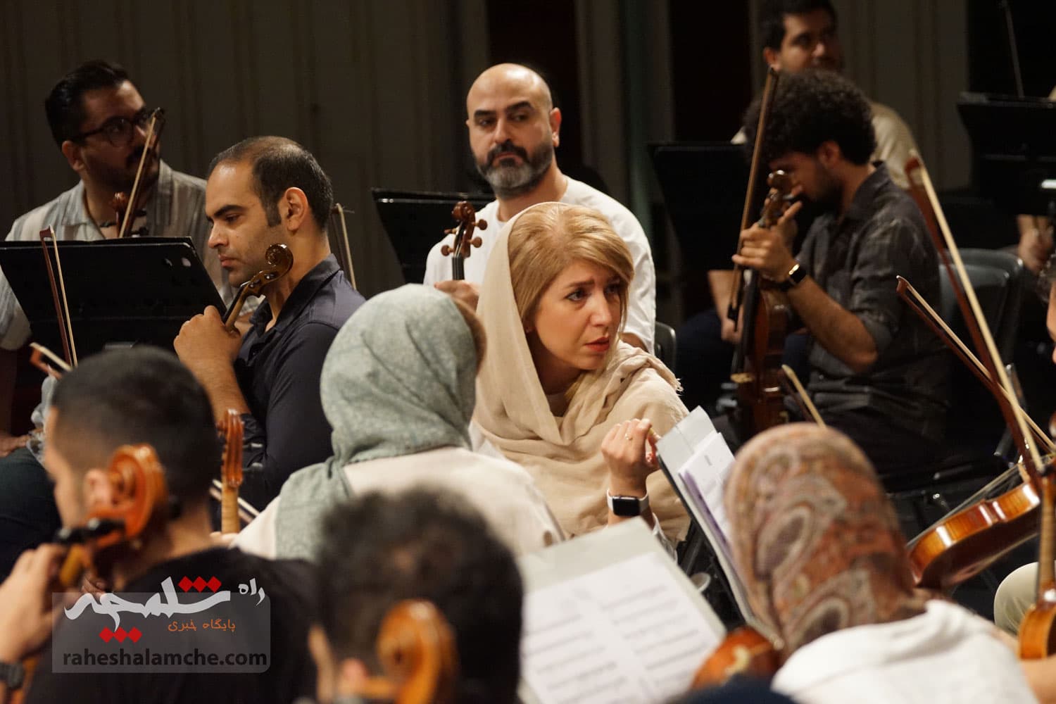 تمرین ارکستر سمفونیک در تالار وحدت تهران +تصاویر — تصویر 65