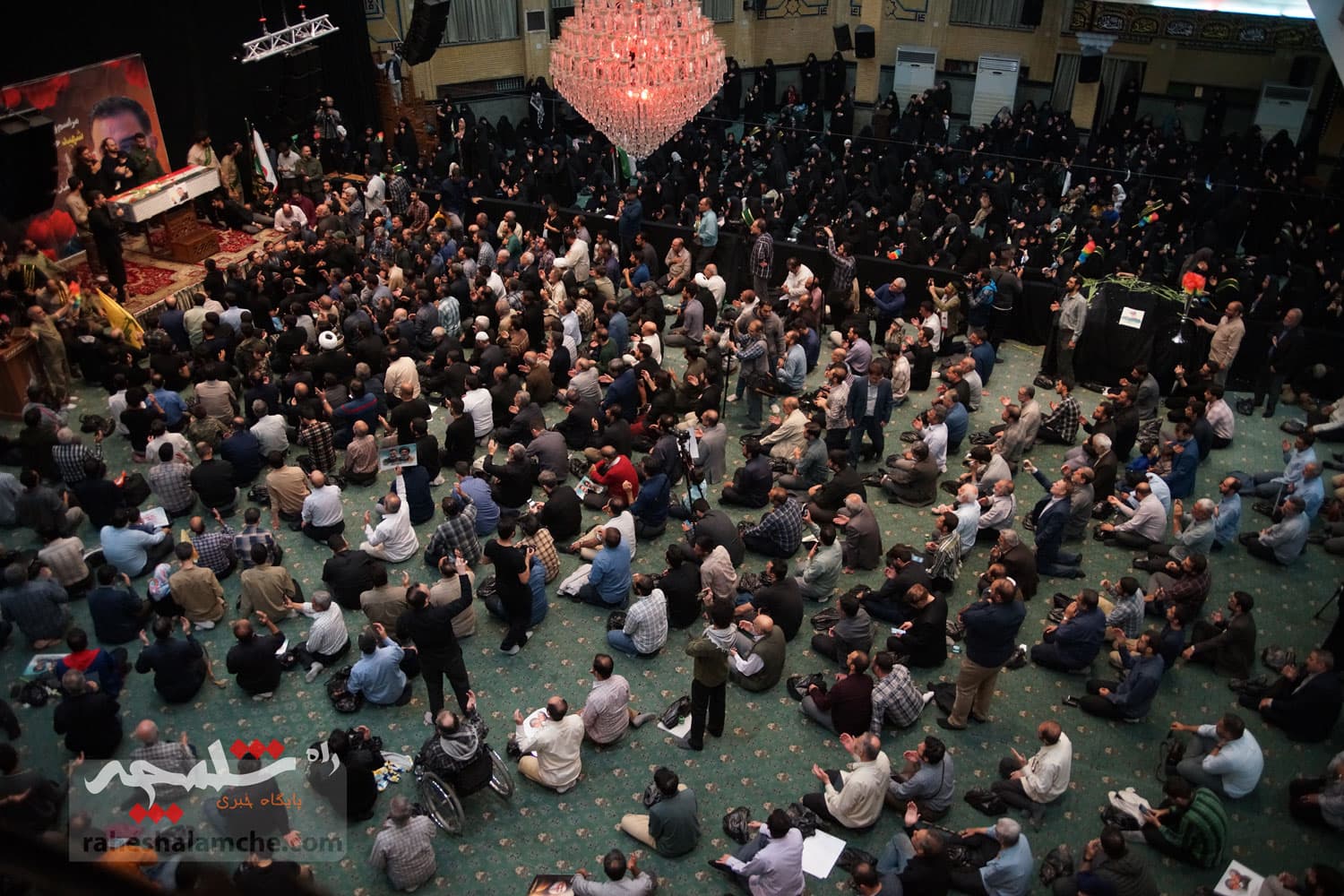وداع باشکوه با پیکر مطهر شهید راه قدس +تصاویر — تصویر 47