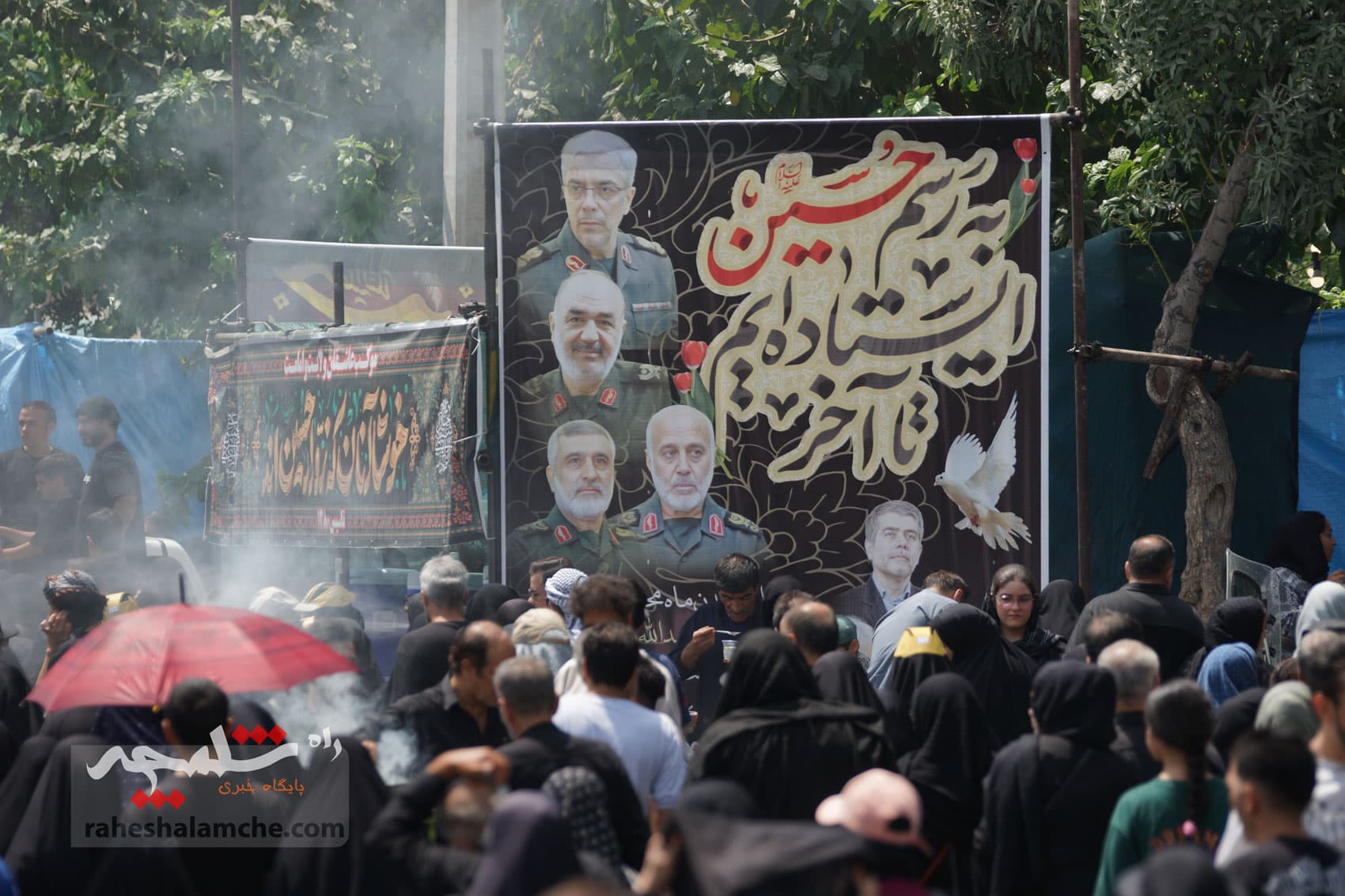 جاماندگان پیاده اربعین حسینی در تهران +تصاویر — تصویر 38