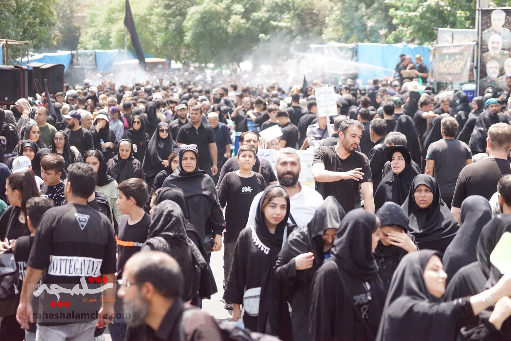 جاماندگان پیاده اربعین حسینی در تهران +تصاویر — تصویر 60