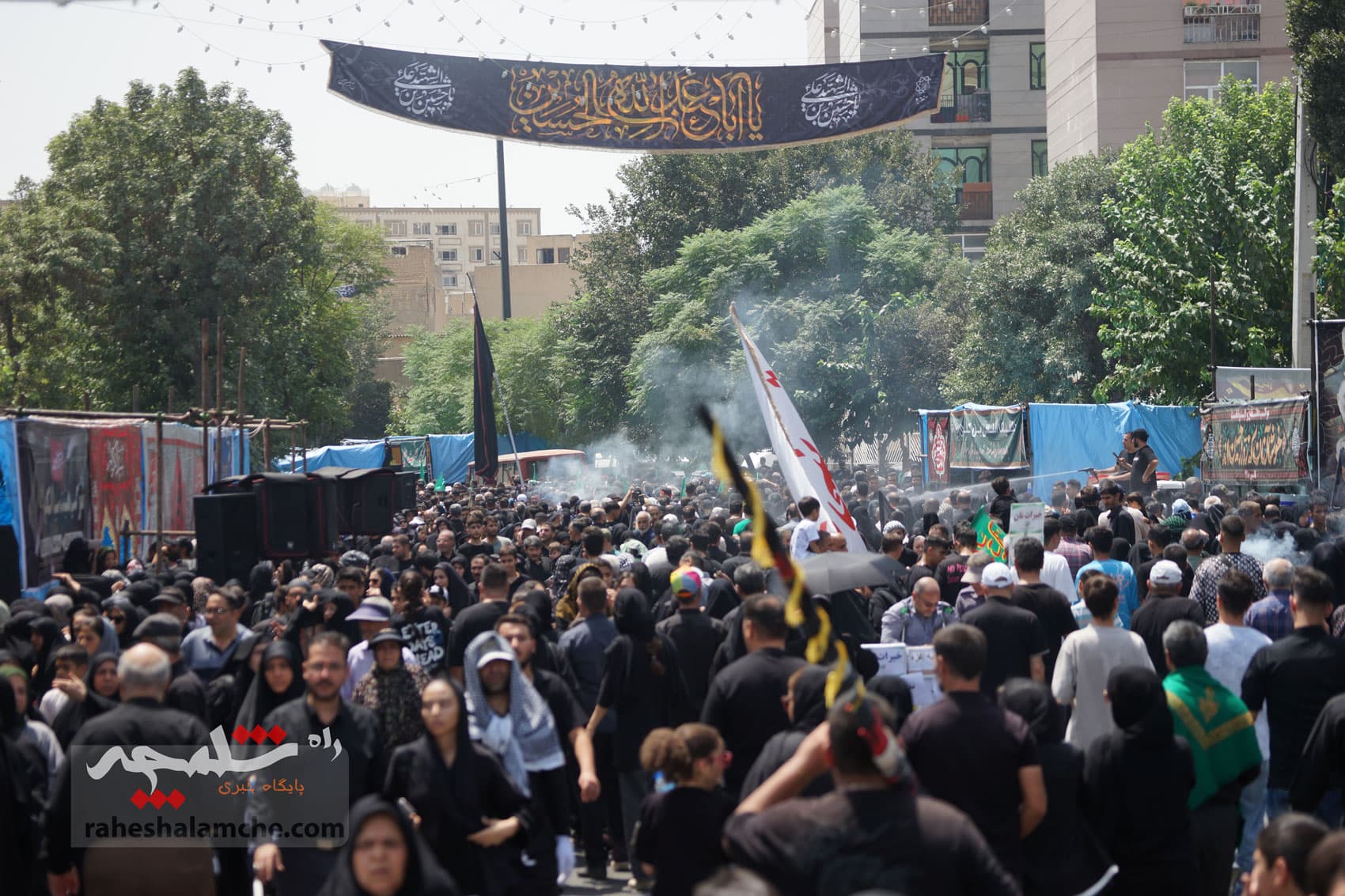 جاماندگان پیاده اربعین حسینی در تهران +تصاویر — تصویر 35