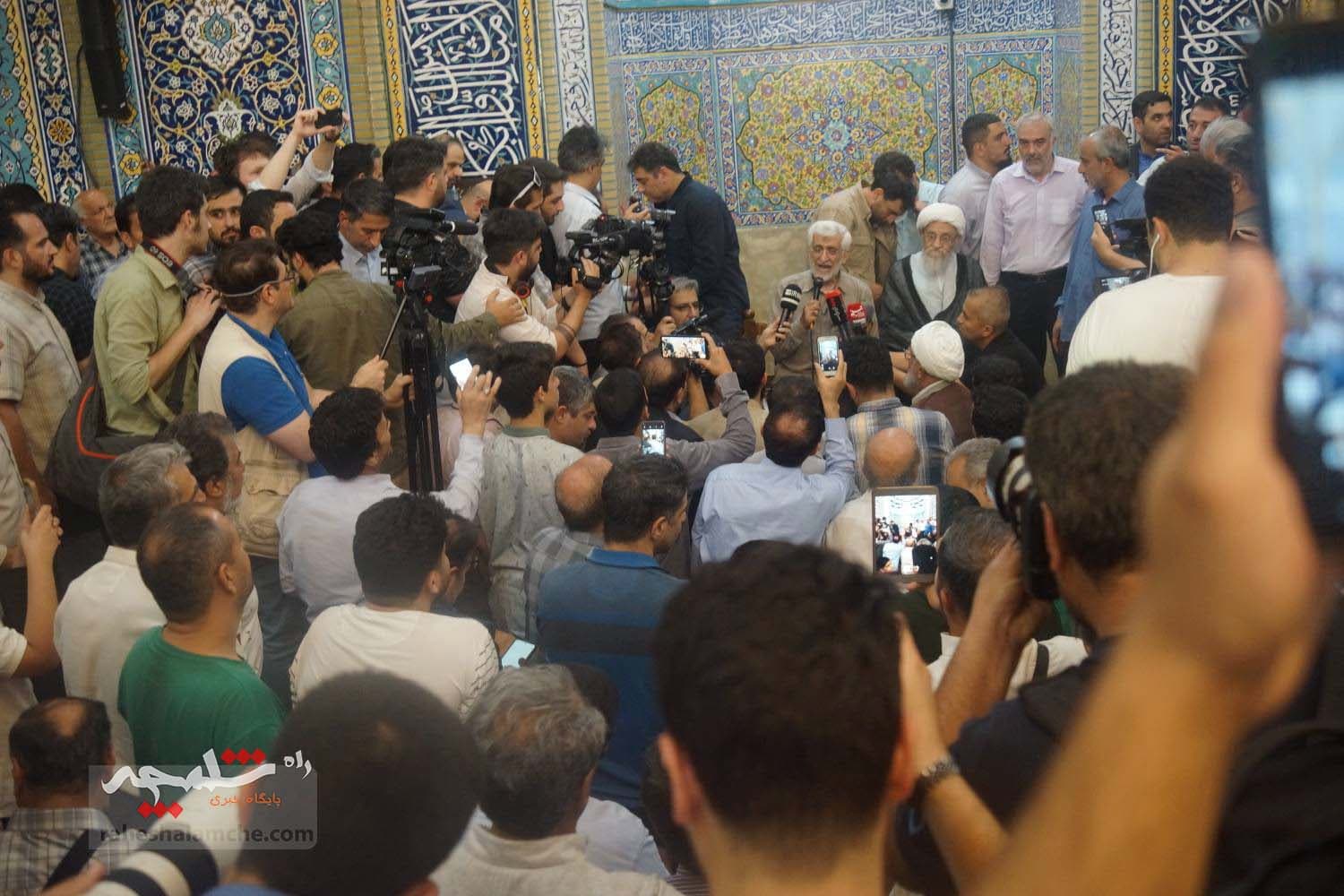 سعید جلیلی به بازار بزرگ تهران رفت +تصاویر — تصویر 3