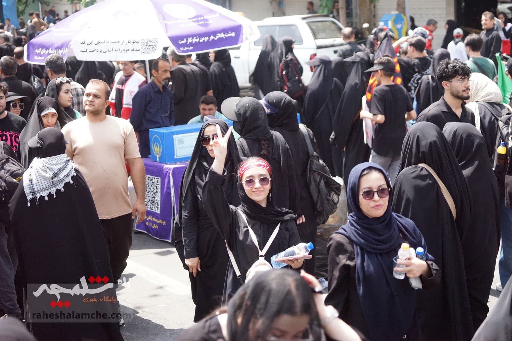 جاماندگان پیاده اربعین حسینی در تهران +تصاویر — تصویر 71