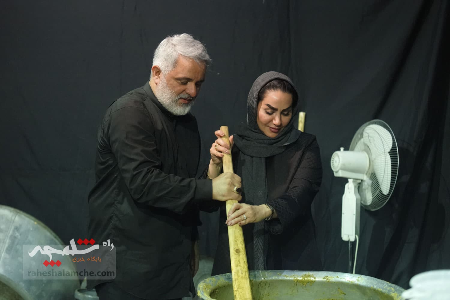 پخت آش نذری و روضه خانگی در شب 28 صفر +تصاویر — تصویر 62