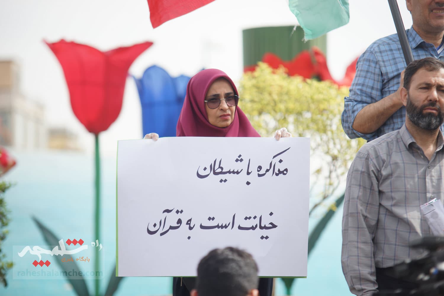واکنش نمازگزاران تهرانی در راهپیمایی حمایت از غزه به مذاکره +تصاویر — تصویر 47